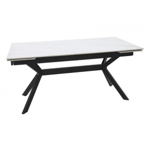 Стол обеденный SIGNAL IMPERIA белый/черный 160-220/90